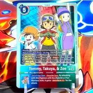 Digimon TCG Tommy, Takuya, & Zoe Digimon Generation Holo