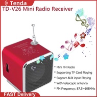 TD-V26 Mini Digital FM Radio Speaker Portable FM Radio Receiver with LED Display
