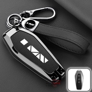 Zinc Alloy Car Key Cover Case Comfortable Genuine Leather Key Shell For Chery Icar 03 Icar03 AIQAR E