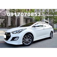 2013年 ELANTRA 1.8 極光版 9吋大螢幕 內鍵64G記憶卡 四出尾管 雙安全氣囊 天窗 恆溫 方向盤快撥