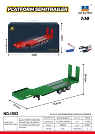 พ่วงท้าย Huina 1502 1:18 รถบรรทุก Trailer Flatbed 2.4GHz RC