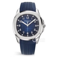 Men's Business Automatic Watch Men's 40mm Blue Dial Automatic Watch Rubber Watch Strap