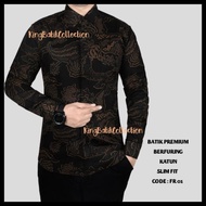 Original Baju Batik Kemeja Pria Slimfit Modern D-281