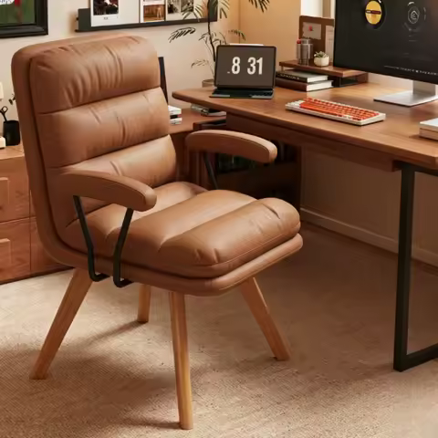 Office Comfortable Backrest Chair Sofa Comfortable Seating Bedroom Chair Single Sofa Chair Lounge Ch