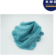 Blue Towel Hair Cotton Model Good Water Absorption Used In Salons Size 35 x 75 Cm. Or 13 x 29 Inches