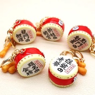 Simulation Snare Drum Gift Chinese Style Keychain Auspicious Gong Drum Blessing Drum Pendant Gold Lu