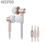 HEEPDD IBRAIN FC33-E Radiation Free Air Tube Headphones Aluminum Metal Earbuds with Mic and Volume C