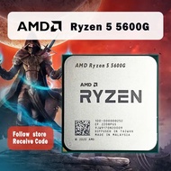 AMD Ryzen 5 5600กรัม R5 5600กรัม3.9กิกะเฮิร์ตซ์หกแกนสิบสองเกลียว65วัตต์ L3เครื่องประมวลผลซีพียู = 16เมตร AM4เต้ารับ100-000000252