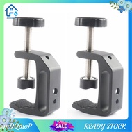 Universal C-Clamp for Desktop Mount Tables Desk Clamp Aluminum Support Small C Clamp 2 Pack