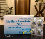 ImmunPro Sodium Ascorbate + Zinc 500 mg/10 mg Film-Coated Tablets (50 Tablets)