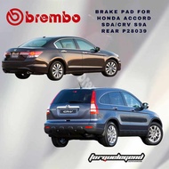 BREMBO PREMIUM BRAKE PAD REAR FOR HONDA ACCORD SDA/HONDA CR-V S9A (P28039)