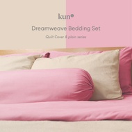 kun Dreamweave Complete Bedding Set with Quilt Cover (Plain) or Comforter (Printed)