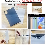 For Samsung Tab Spark 8+ Tablets 12 Inch Shockproof Tablet Case Transparent Silicone 4-Corners Thickened Protective Soft TPU Back Cover for Tab SPARK Pro 10.1''