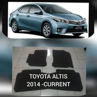 Toyota Altis 2014-2019 nomad rubber car mat w/ piping Altis nomad custom carmat Altis rubber carmat