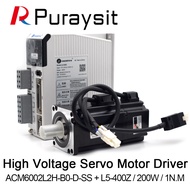 HY Puraysit Leadshine Servo Motor Kits 200W L5-400Z ACM6002L2H-B0-D-SS 1NM with 3M Cable