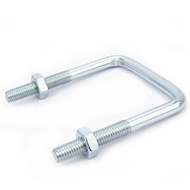 ⚡Galvanized Square U-Shaped Tube Card Right Angle Bolt Wire Hoop Extension Holder Connector Square M