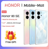 Honor 80 SE 5G Cell phone 8GB 12GB RAM 256GB ROM Dimensity 900 6.67inch 120Hz Android 12 4600mAh 66W 64MP Rear Three Camera OTA Smartphone Local Warranty