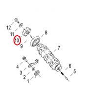 100% ORIGINAL BENELLI TRK502 TRK502X V1 V2 SHIFT DRUM SEGMENT BOOM GEAR BINTANG// 219056030000 /2103