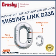 CROSBY Missing Link Replacement Link G335 7/ 8 Inch