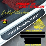 3D CARBON SILLPLATE FOR D-MAX CAR 3D CARBON STICKER FOR ISUZU D-MAX CAR FOOTPRINT