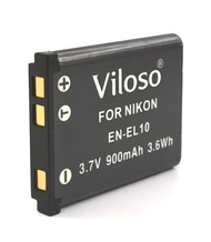 Viloso EN-EL10 ENEL10 Li-40B Li-ion Battery for Nikon COOLPIX S200 S210 S500 S510 S5100 S520 S60 S60