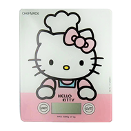 CHEFMADE 學廚 HELLO KITTY 鋼化玻璃廚房電子秤 20.5 x 16.5 x 1.8cm  KT7003  1個
