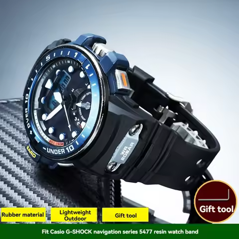 For Casio G-SHOCK Navigation Series 5477 Resin Watch with GWN-Q1000 Silicone Bracelet Waterproof Wat
