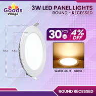 3W LED RECESSED PANEL LIGHTS / LED Downlight / Ceiling Light / Pin Lights/ Ceiling Lights Modern Des
