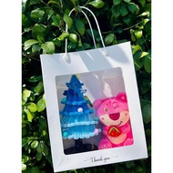Christmas Tree Mixed Colors Gift With Handbag + Card