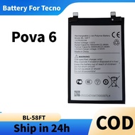Battery Bateri for TECNO POVA 6 Batery BL-58FT
