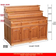 WANGJIXIANG | Tibetan Style Solid Wood Ancestor Altar Table 3 Layers
