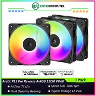 Arctic P12 Pro Reverse A-RGB 12CM PWM Case Fan (3 Pack)