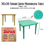 [ON HAND] 701 36X36 JAPAN MONOBLOCK TABLE/ TABLE/ STRAIGHT/ 36X36 # lamesa # monoblock Table # plast