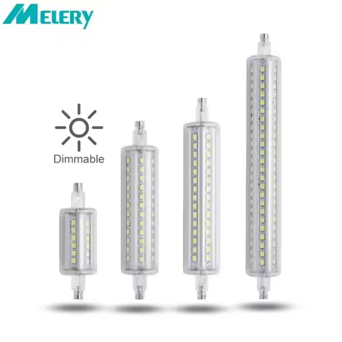 Melery R7S LED Led Light Bulb 5W-15W Equivalent 100W Halogen Lamp Dimmable Warm 2700K-3000K/Cold Whi
