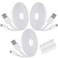 3 Pack 16.4FT USB Power Extension Cable for Yi Camera,Wyze Cam,Oculus Go,Echo Dot Kid Edition,Nest C
