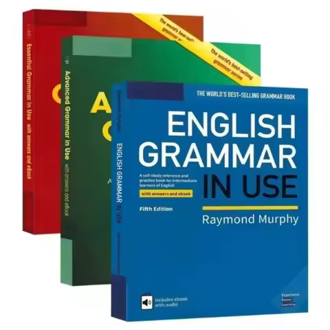 3 Books Set: Elementary English Grammar Advanced Essential English Grammar In Use English Test Prepa