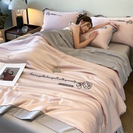 Ice Silk Thin Summer Quilt Thin Blanket Comforter Duvet Single/queen/king Size Quilt