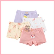 Grrrr Girls Boxer Briefs Cotton Medium Large Children Small Underwear Children's Clothing 4 Packs