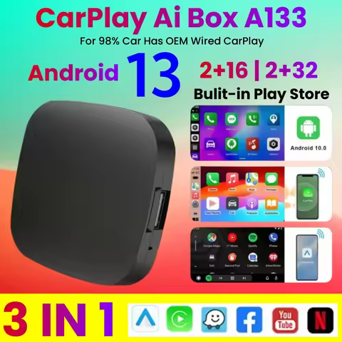 Android 13 Carplay AI Box Wireless Carplay Android Auto WiFi Support Netflix Youtube For Nissan VW T