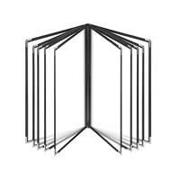 Menu Holder Transparent Clear Menu Cover Menu PVC Book Restaurant Cafe Transparent Clear Menu Cover