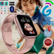 4G ซิมการ์ดสำหรับเด็กนาฬิกาวิดีโอแชท Wi-Fi สมาร์ทวอตช์บลูทูธกล้องวงจรปิดดูภาพจากมือถือนาฬิกาติดตามสำหรับเด็ก