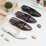 Sandal Sepatu Mules Wanita Hak 3 cm Korean Style
