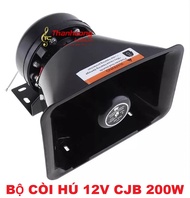 Bộ Còi Hú 12V/24V CJB 200W (9 Chế Độ Âm Thanh) - Kèm Micro Cầm Tay