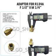 R134 CONVERTER ADAPTER GAS TONG HOSE 【 R134A TO R22 / R12 HOSE】‖ FRIDGE R12 FITTING FLARE FLARING 转换头