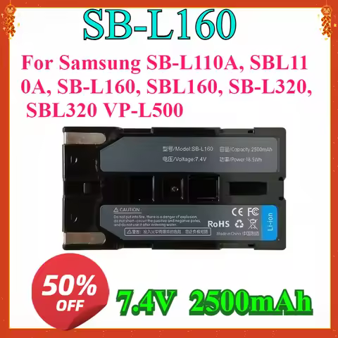 New 2500mAh SB-L160 L110 2200mAh Rechargeable Battery for Samsung SB-L110A, SBL110A, SB-L160, SBL160
