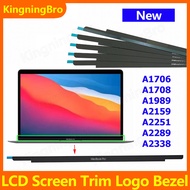 New LCD Screen Glass Trim Logo Bezel Front Cover for MacBook Pro 13" A1706 A1708 A1989 A2159 A2251 A