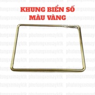 7 COLOR NUMBER PLATE FRAME, YELLOW NUMBER PLATE FRAME
