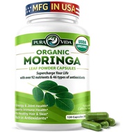 PURAVIDAMORINGAOrganicMoringaCapsules,PureMoringaLeafPowderSingleOriginforEnergy,Metaboli&ImmuneSupp