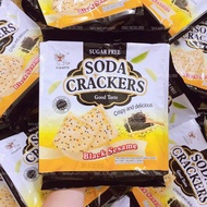 Top Savor Sugar Free Black Sesame Biscuits, Soda Crackers Top Savor Sugar Free 380g - New Model