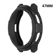 [黑色][47mm] 手錶保護殼 保護殼適用三星watch6-Classic 旋轉表圈 [平行進口]